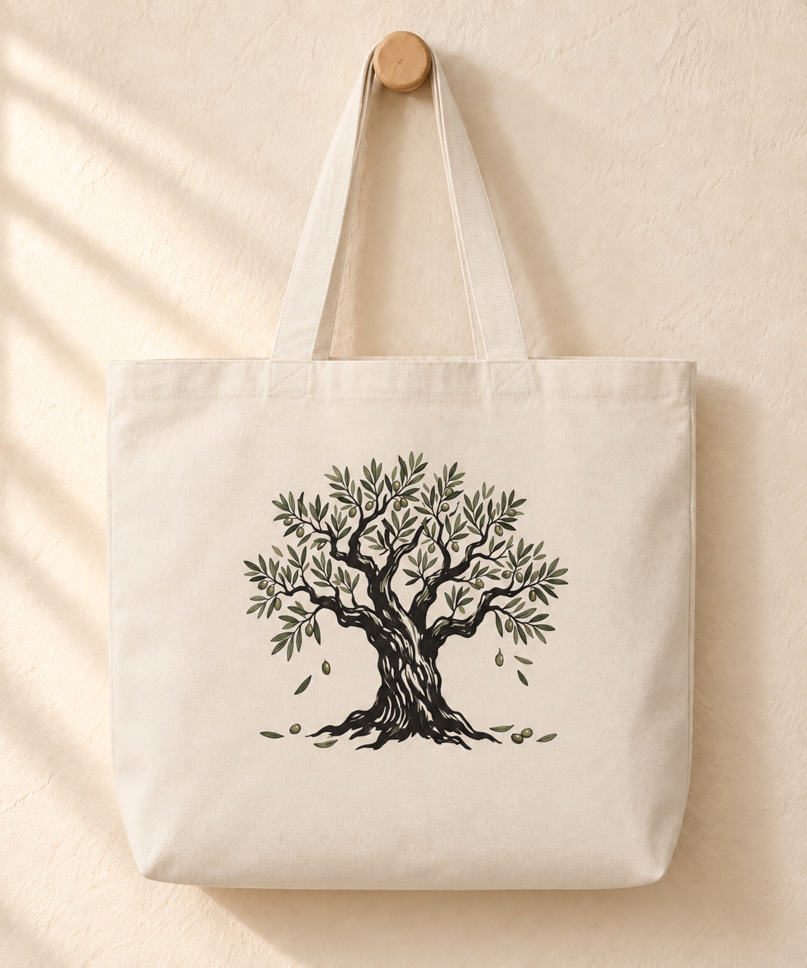 Rooted in Peace Olive Tree Tote Bag