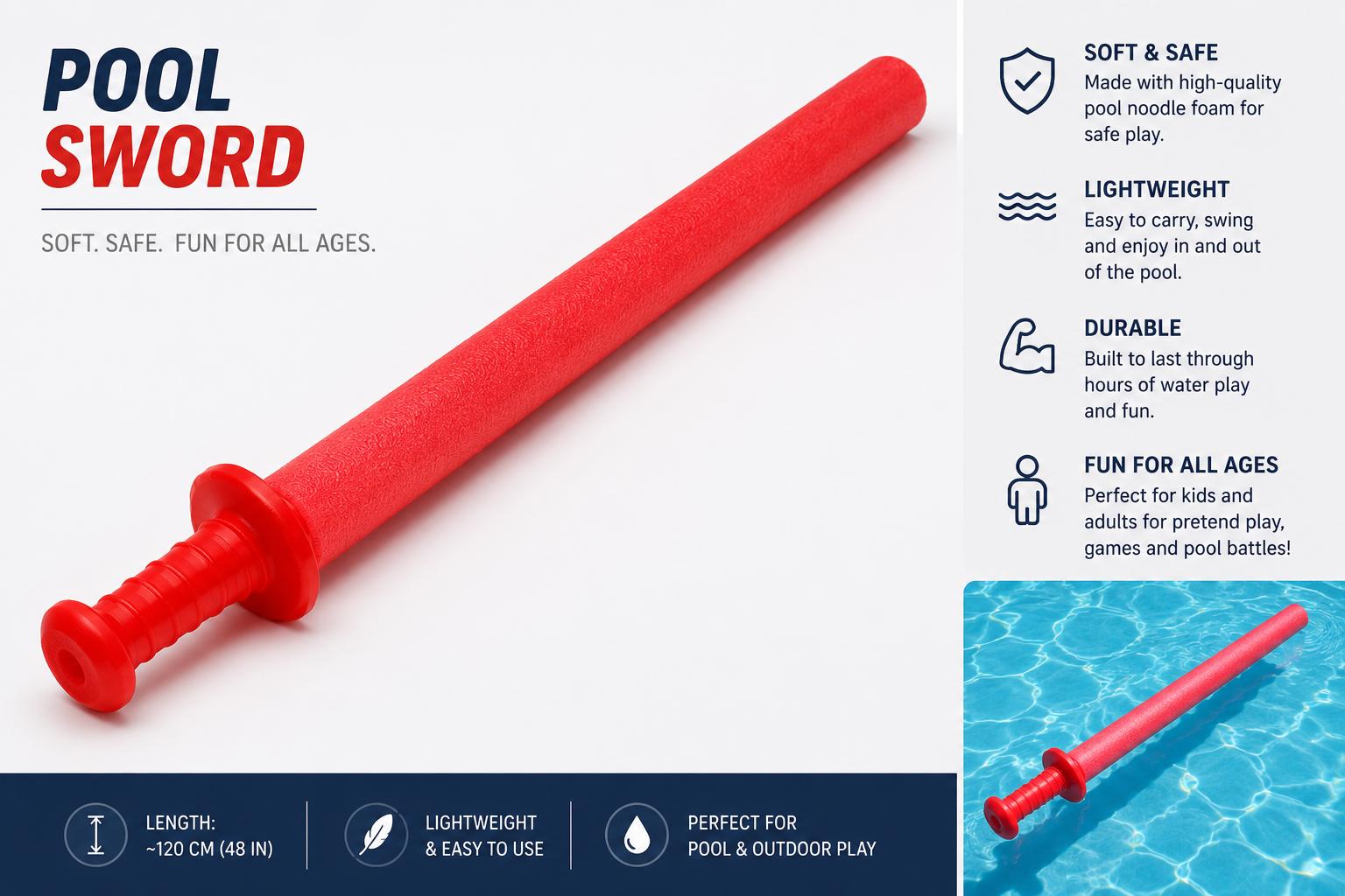 Pool Sword – Soft, Safe & Fun