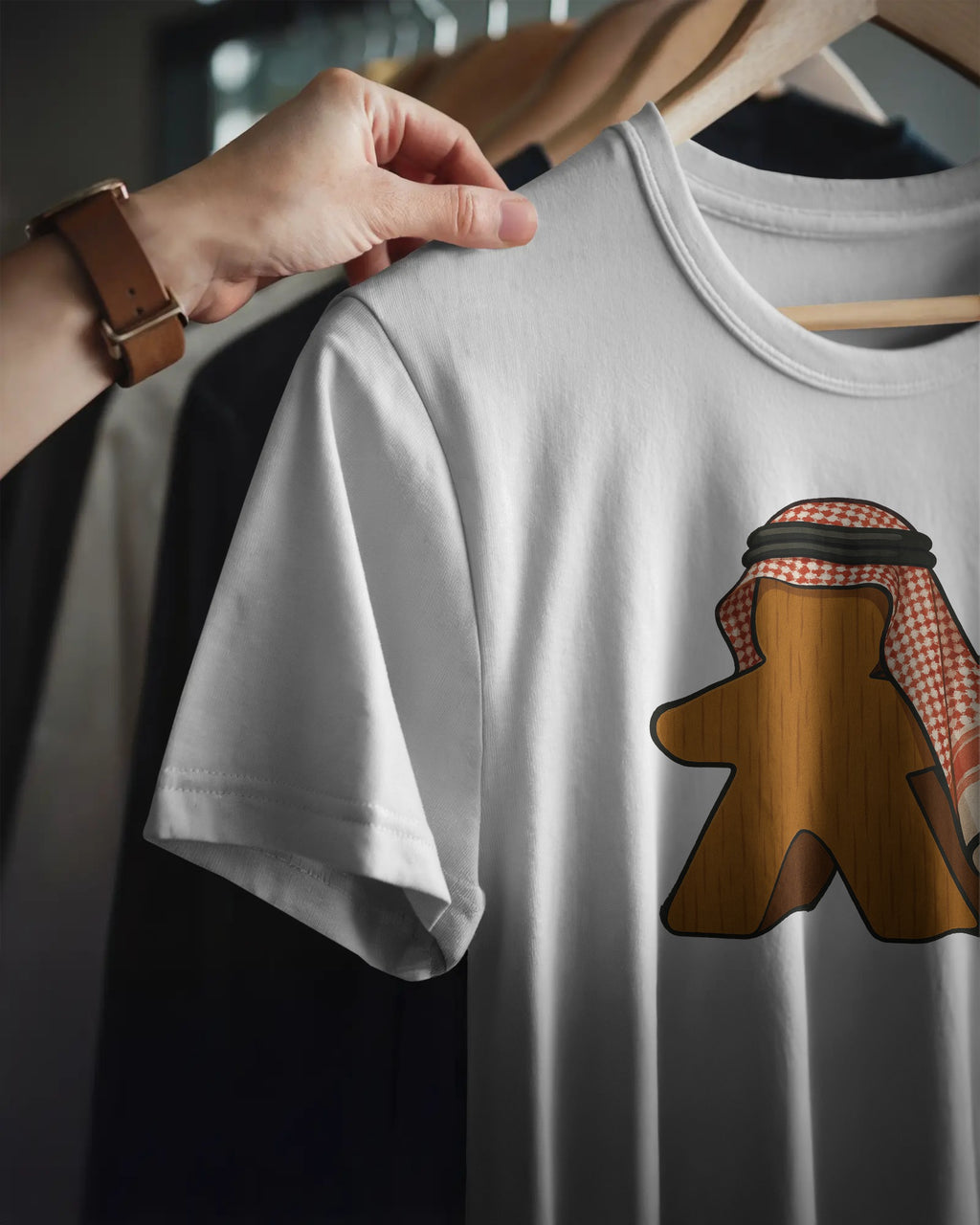 Saudi Meeple Unisex T-Shirt | White