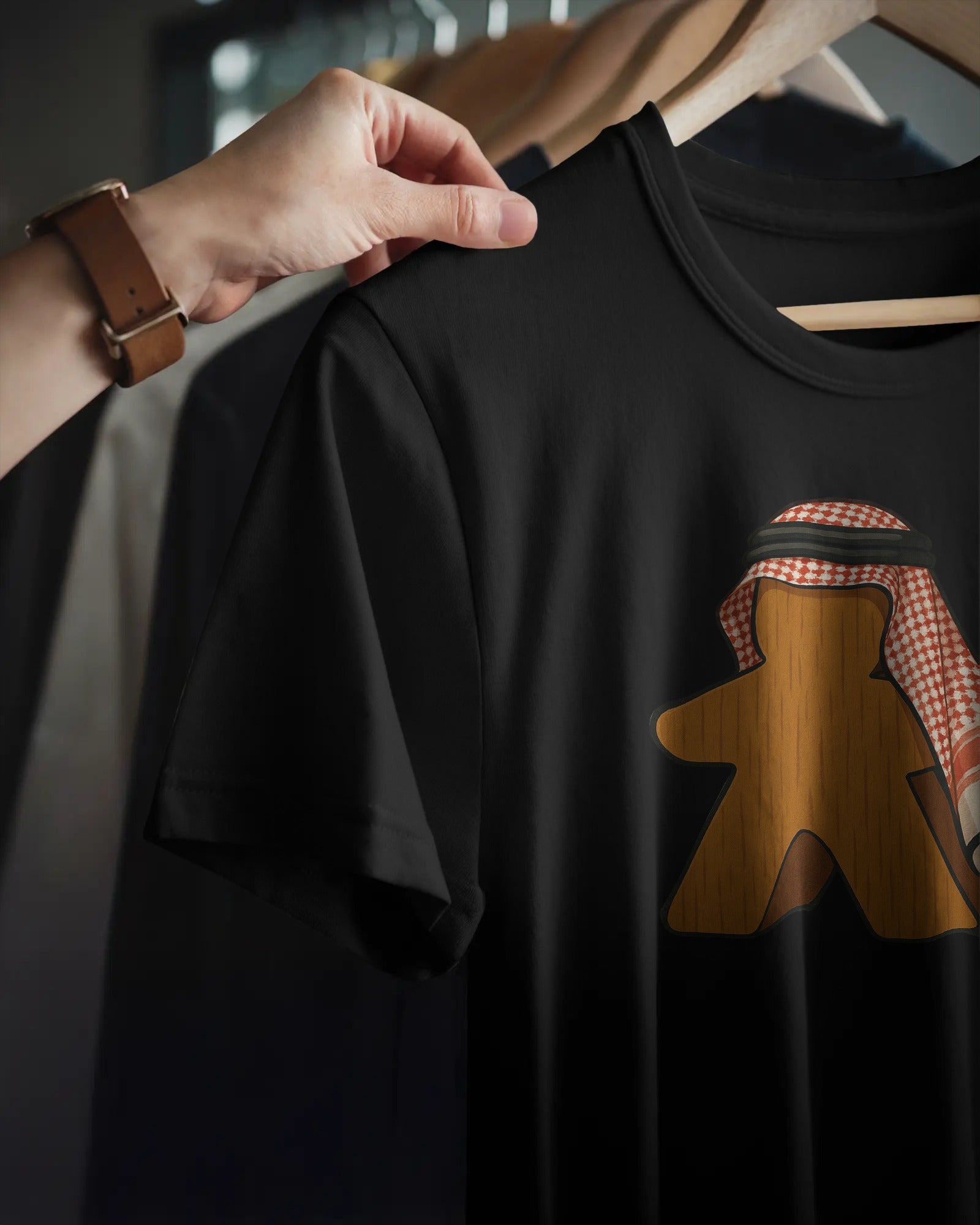 Saudi Meeple Unisex T-Shirt | Black