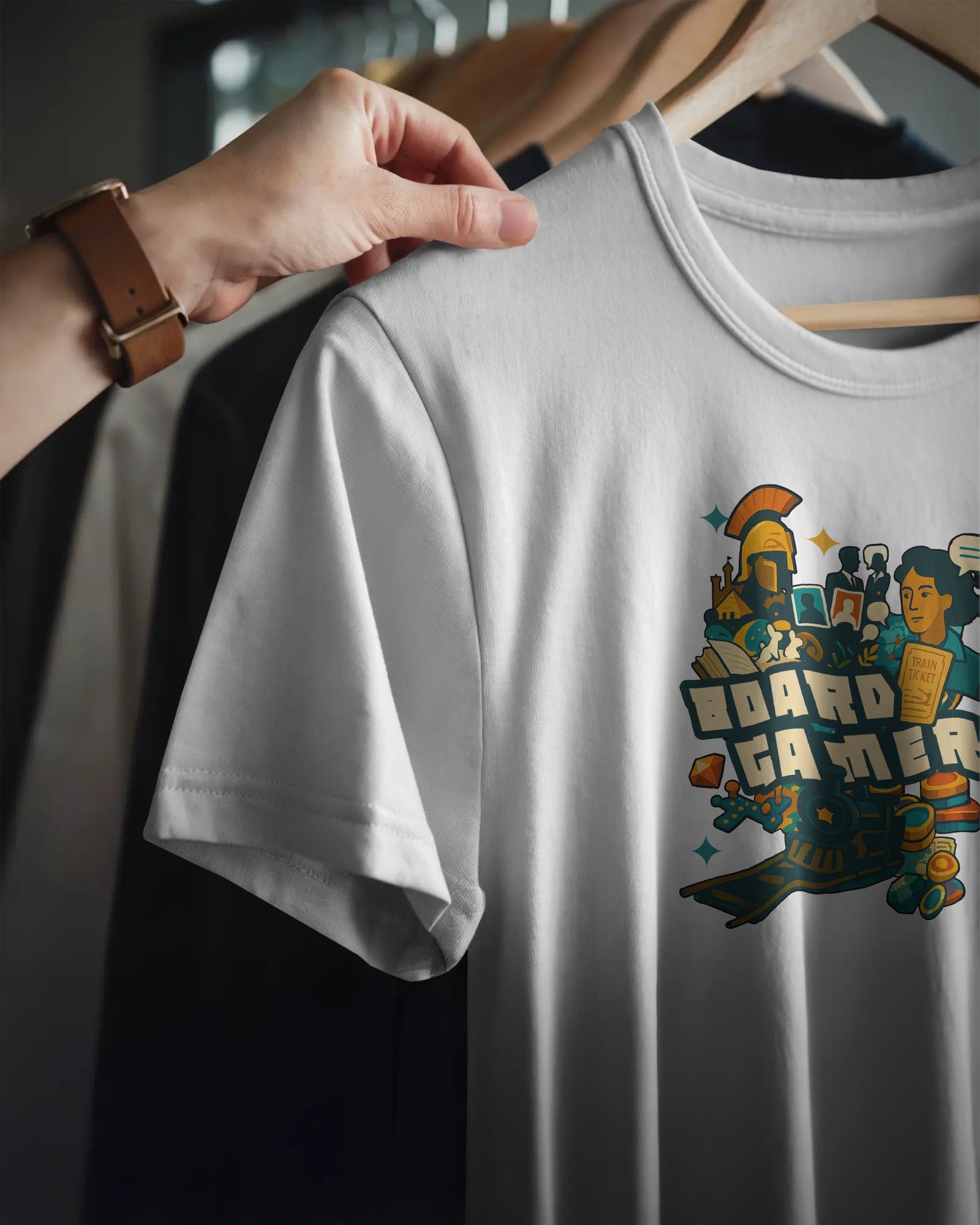 Boardgamer Unisex T-Shirt | English | White